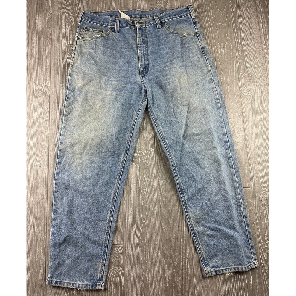 Carhartt B17 STW Relaxed Fit Blue Jeans Mens 38x30 100% Cotton